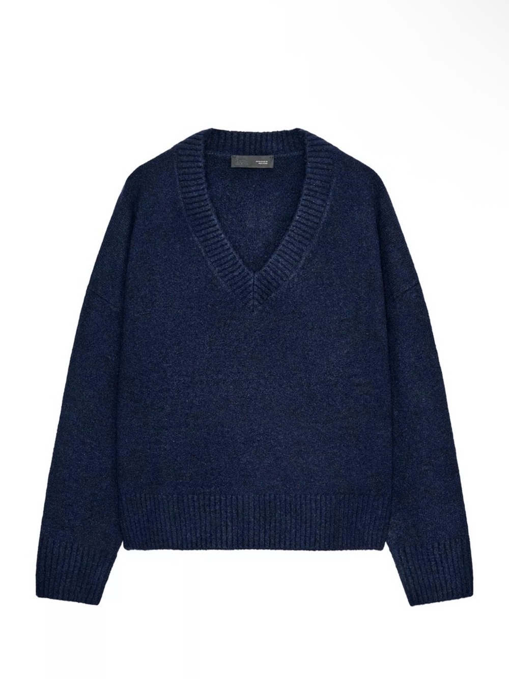 Zara women’s soft knit v neck sweaterneck sweater